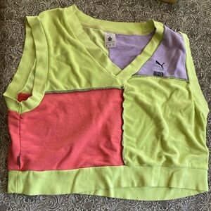 Puma x The Ragged Priest Cropped Vest Colorblock Top